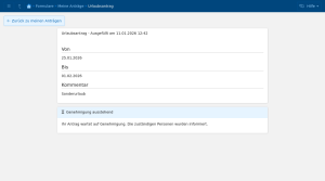 Vorschau von Laufender Antrag